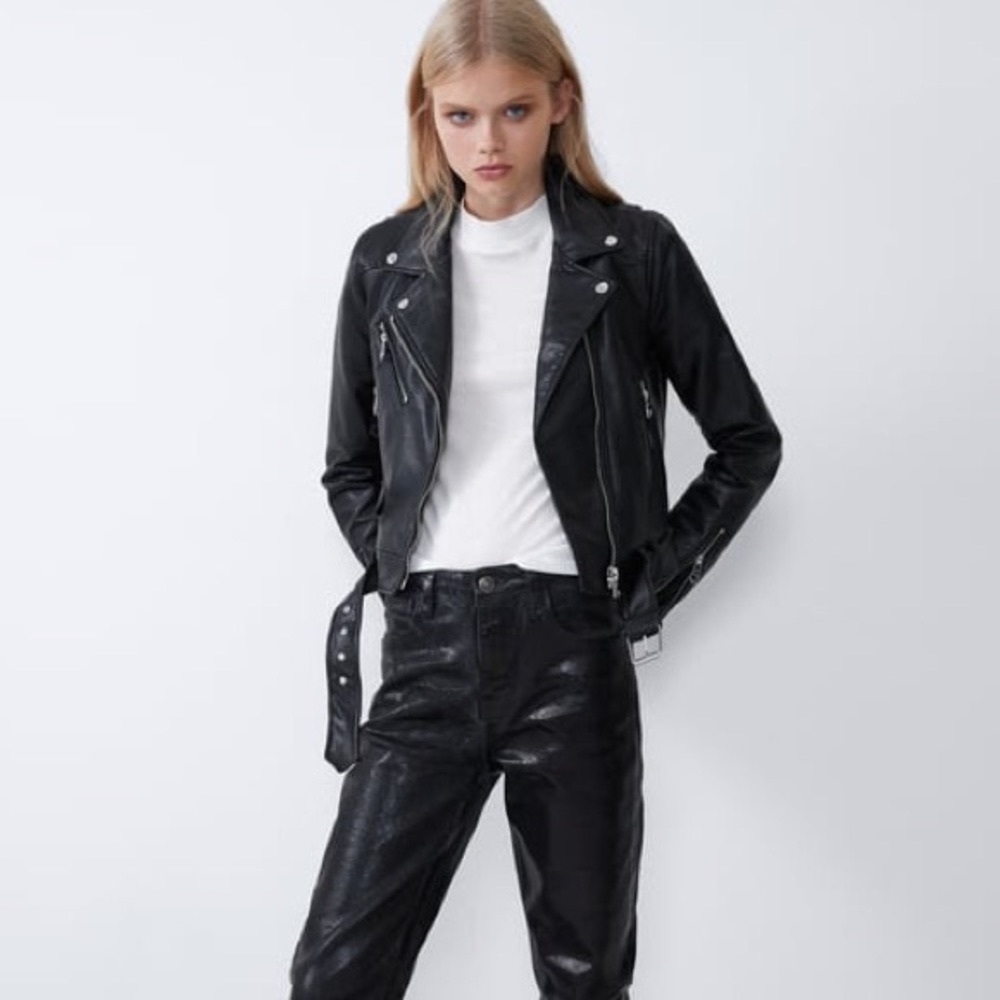 Faux Leather Jacket